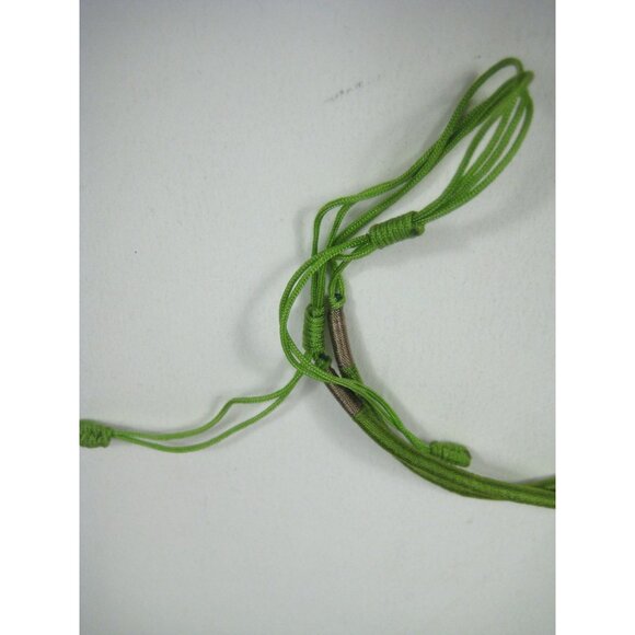 Carved Jade Stone Pendant Dragon Phoenix Adjustable Cord Necklace 15 inch Leaf - Picture 5 of 11